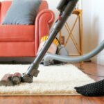 Vacuuming Rug