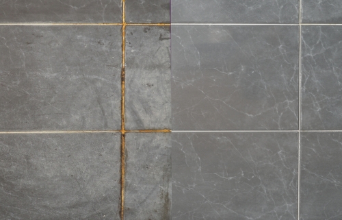 how to clean grout